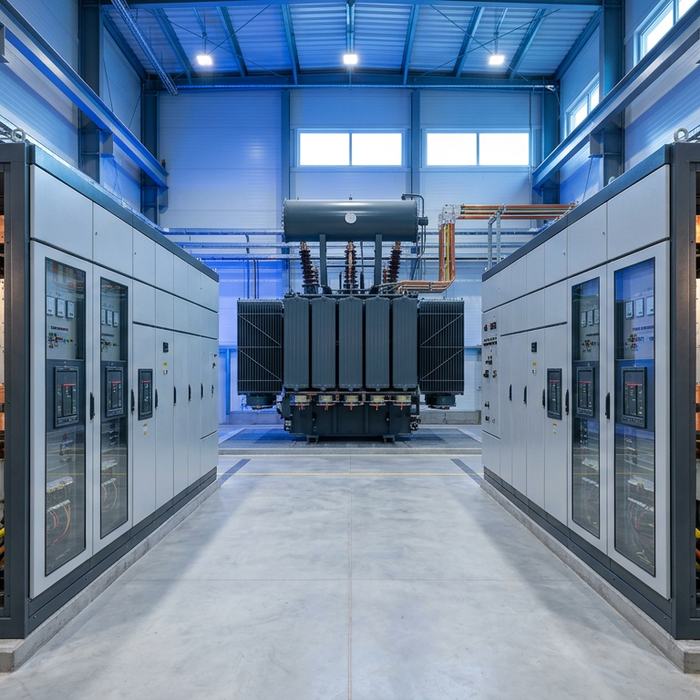 Sala de transformadores y tableros de distribución
