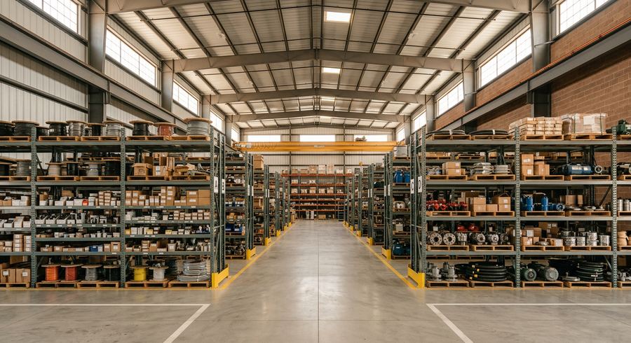 Bodega de suministro industrial en Texas